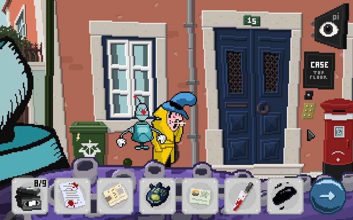 Detective Case and Clown Bot in: Murder in the Hotel Lisbon