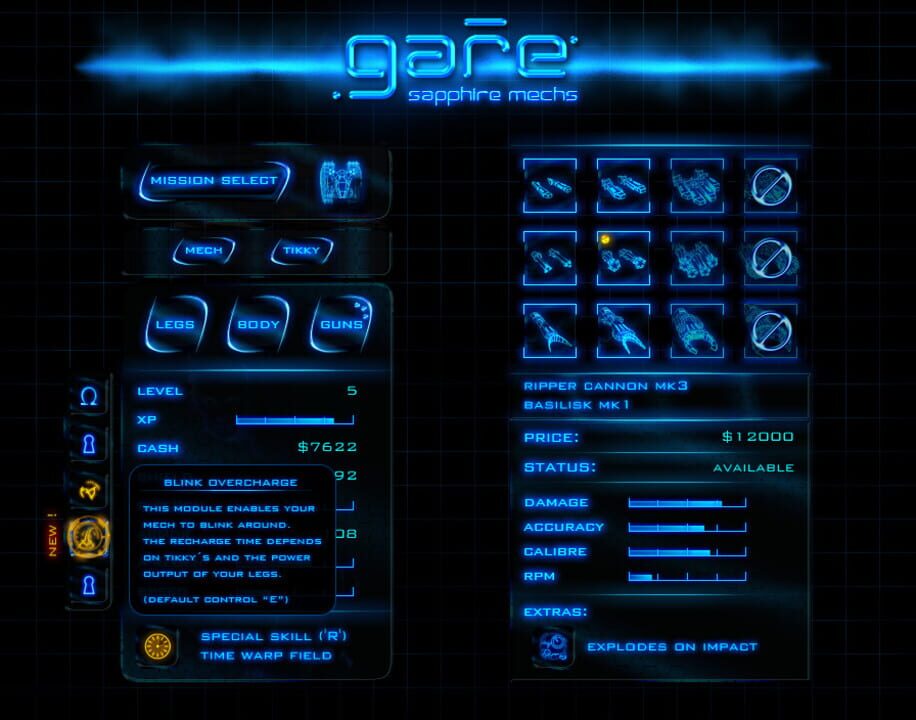 Gare Sapphire Mechs