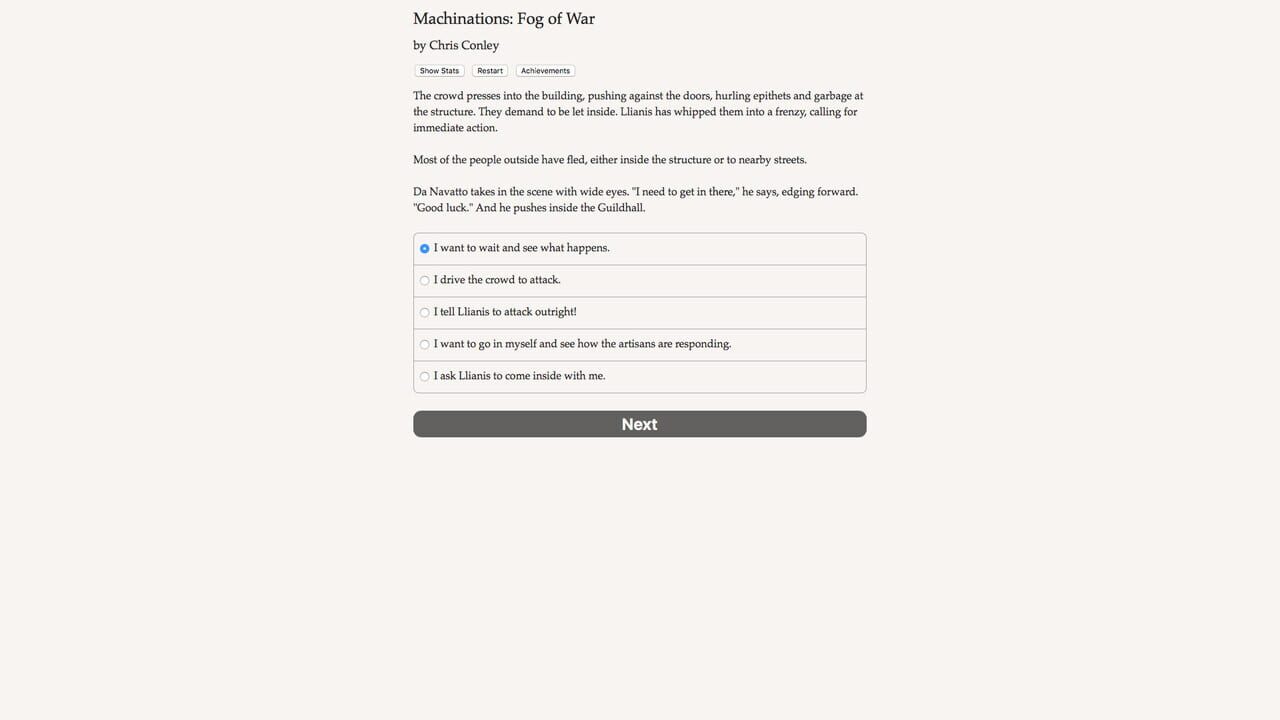 Machinations: Fog of War