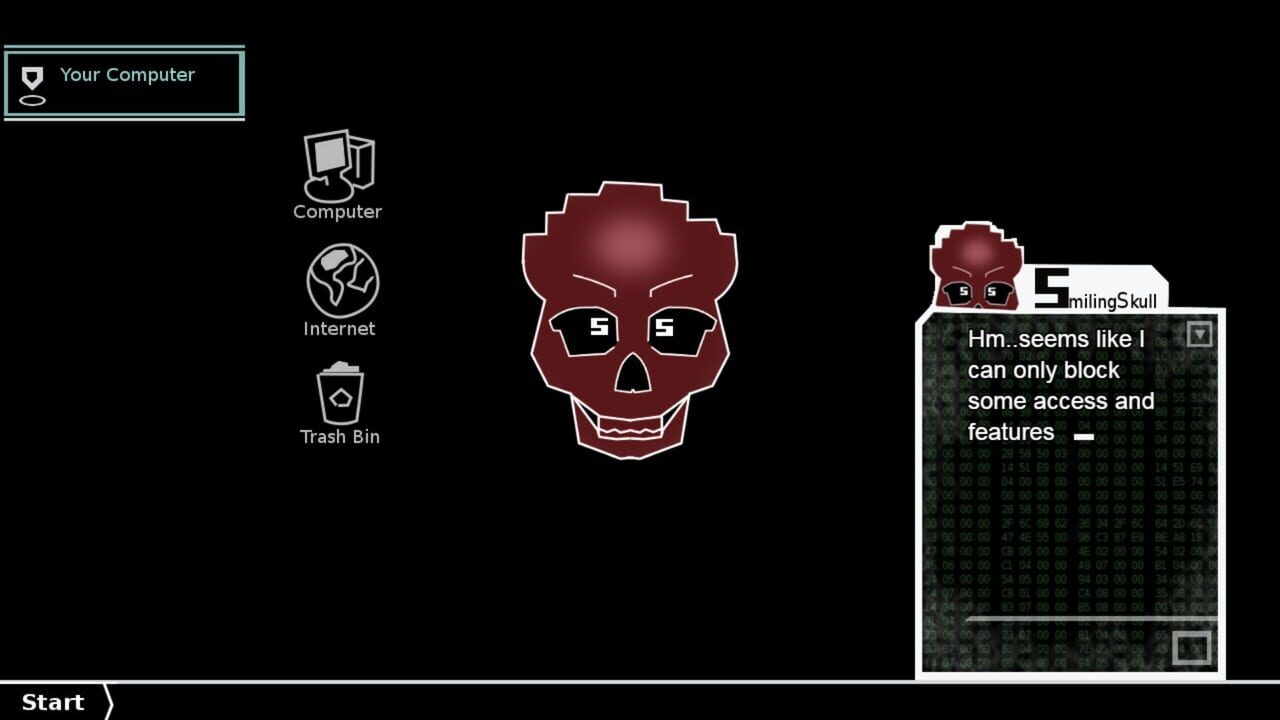 Scarlet Smiling Skull