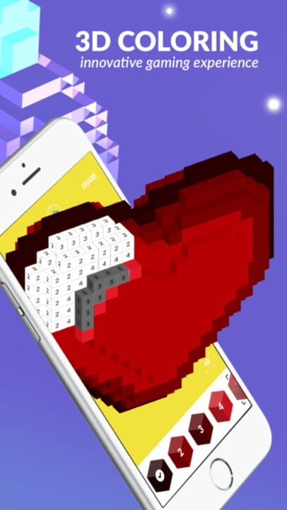 3d Voxel Art: Color by Number