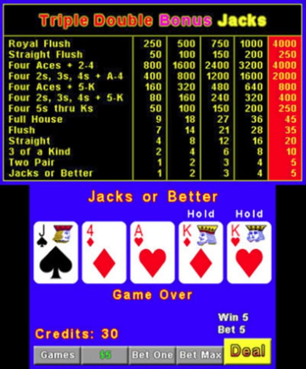 Plain Video Poker
