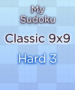 My Sudoku: Classic 9×9 Hard 3