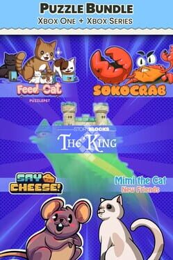 Puzzle Bundle Xbox: PuzzlePet – Feed Your Cat, Say Cheese, Mimi the Cat: New Friends, Story Blocks: The King and Sokocrab