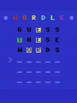 Wordle for Commodore 64