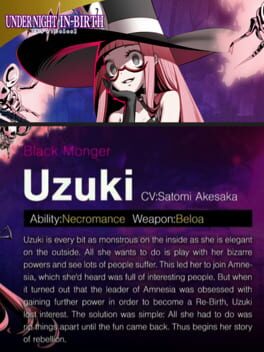 Under Night In-Birth II: Character – Uzuki