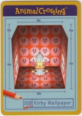 Animal Crossing-e: Design Card – D09: Kirby Wallpaper