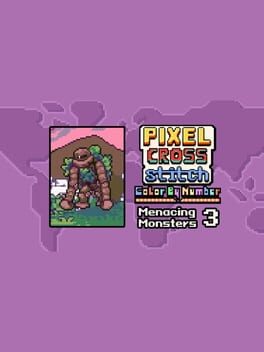 Pixel Cross Stitch: Color by Number – Menacing Monsters Pack 3