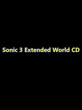 Sonic 3 Extended World CD