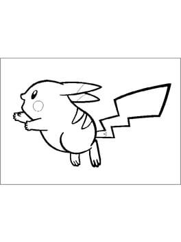Pokémon Channel-e: Line Art Card – The Pikachu Star