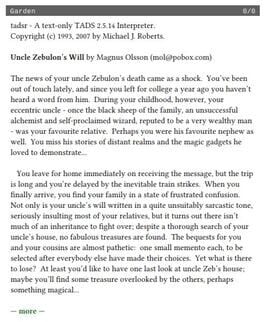 Uncle Zebulon’s Will