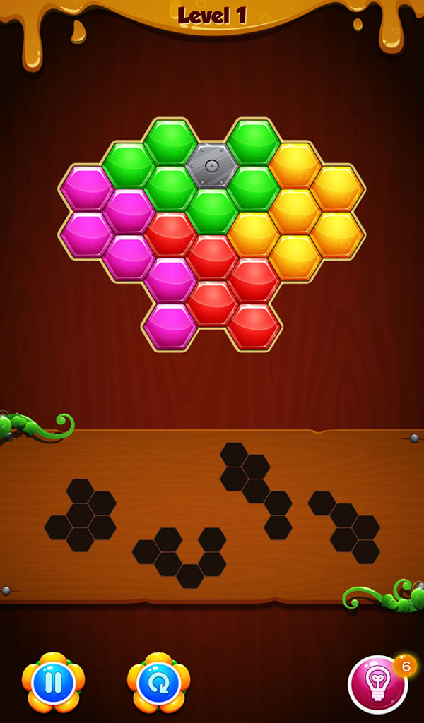 Roka Blocks Game – Fun &amp; Hexagon Puzzle