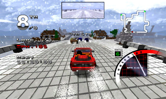 3D Pixel Racing