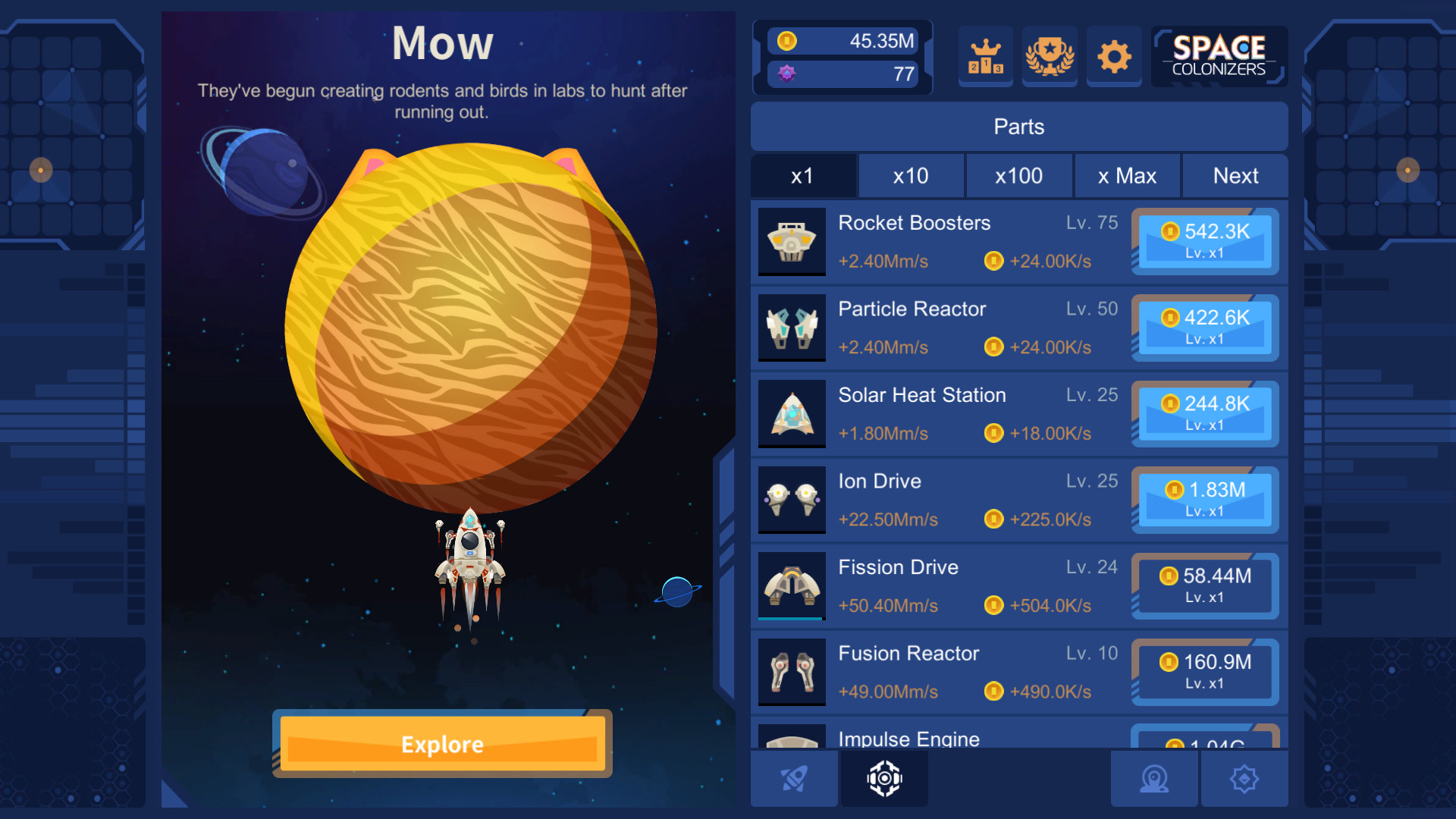 Space Colonizers Idle Clicker