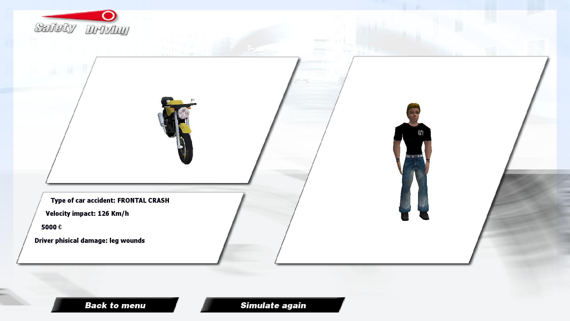 Safety Driving Simulator: Motorbike