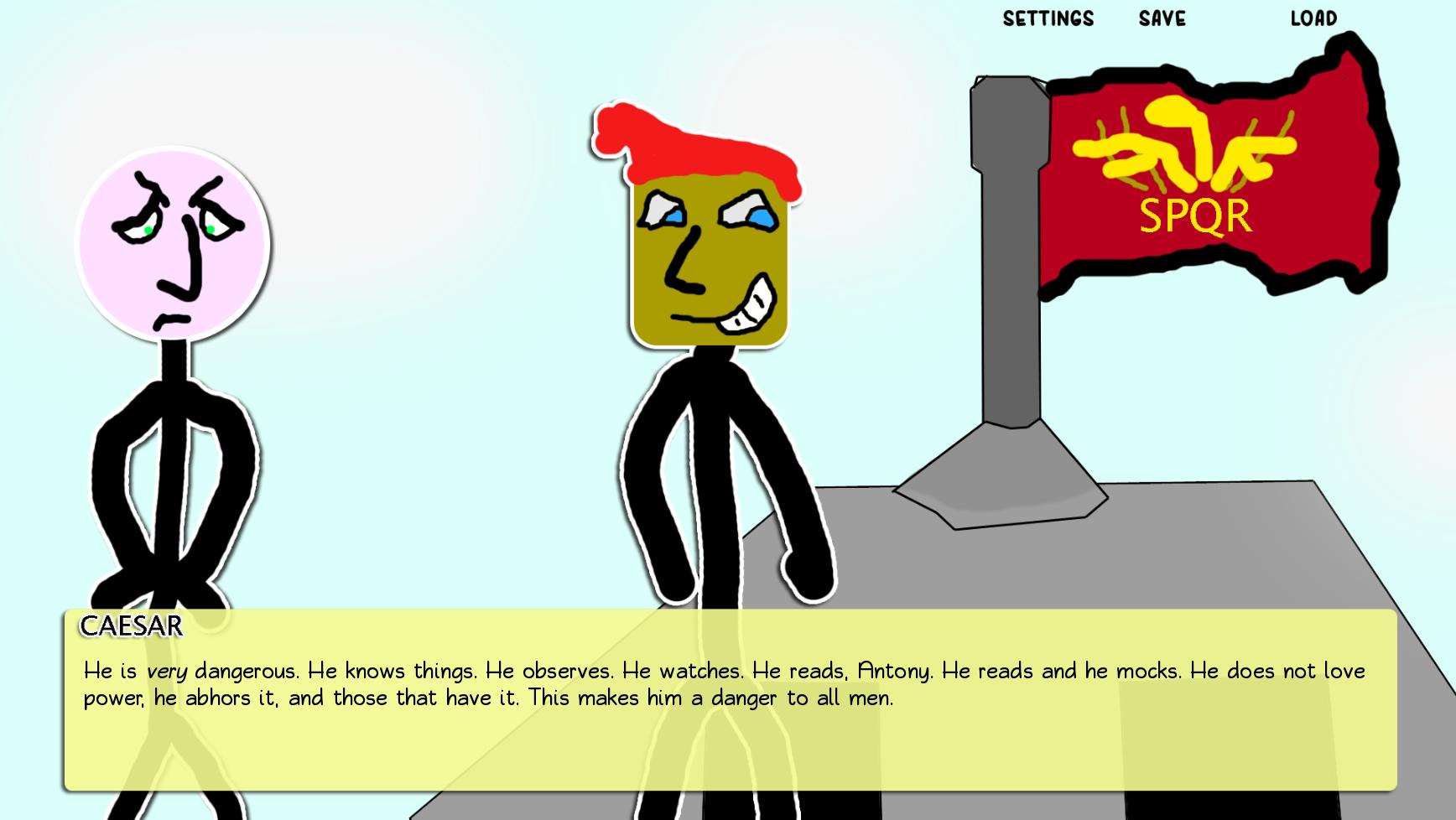 Paper Shakespeare: Stick Julius Caesar (With a Dagger)