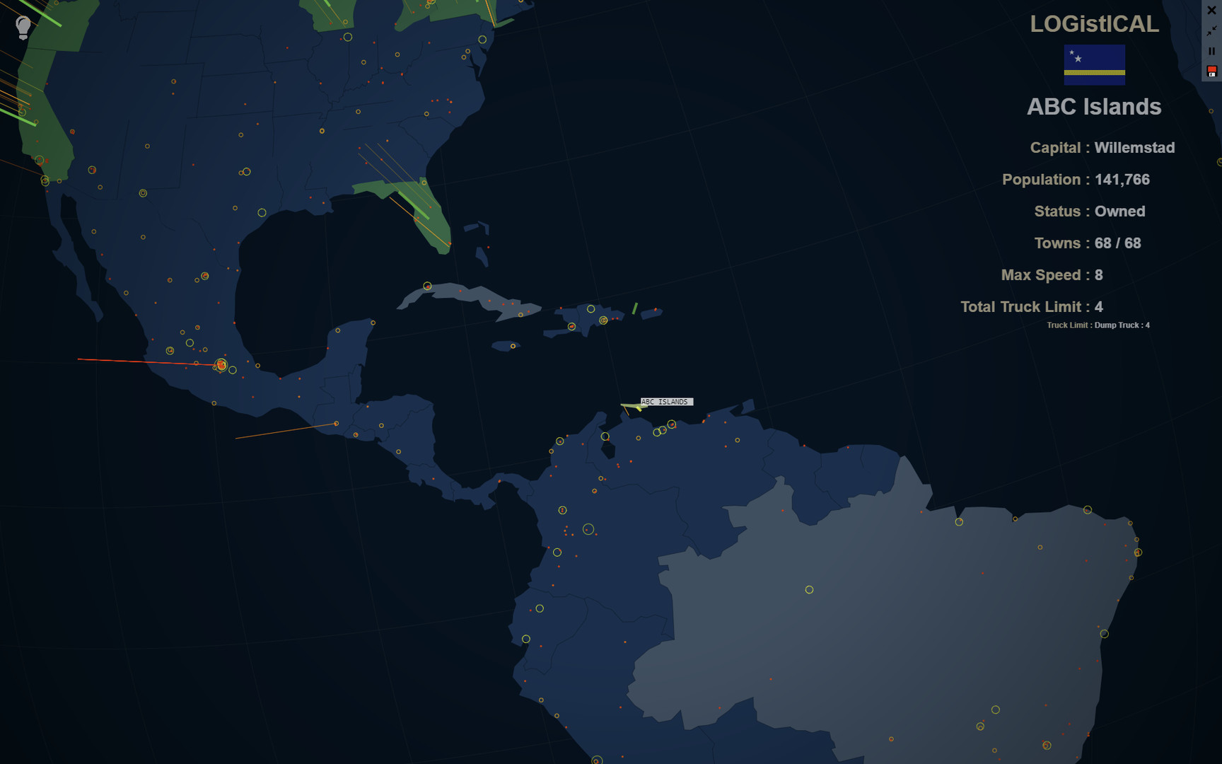 Logistical: ABC Islands