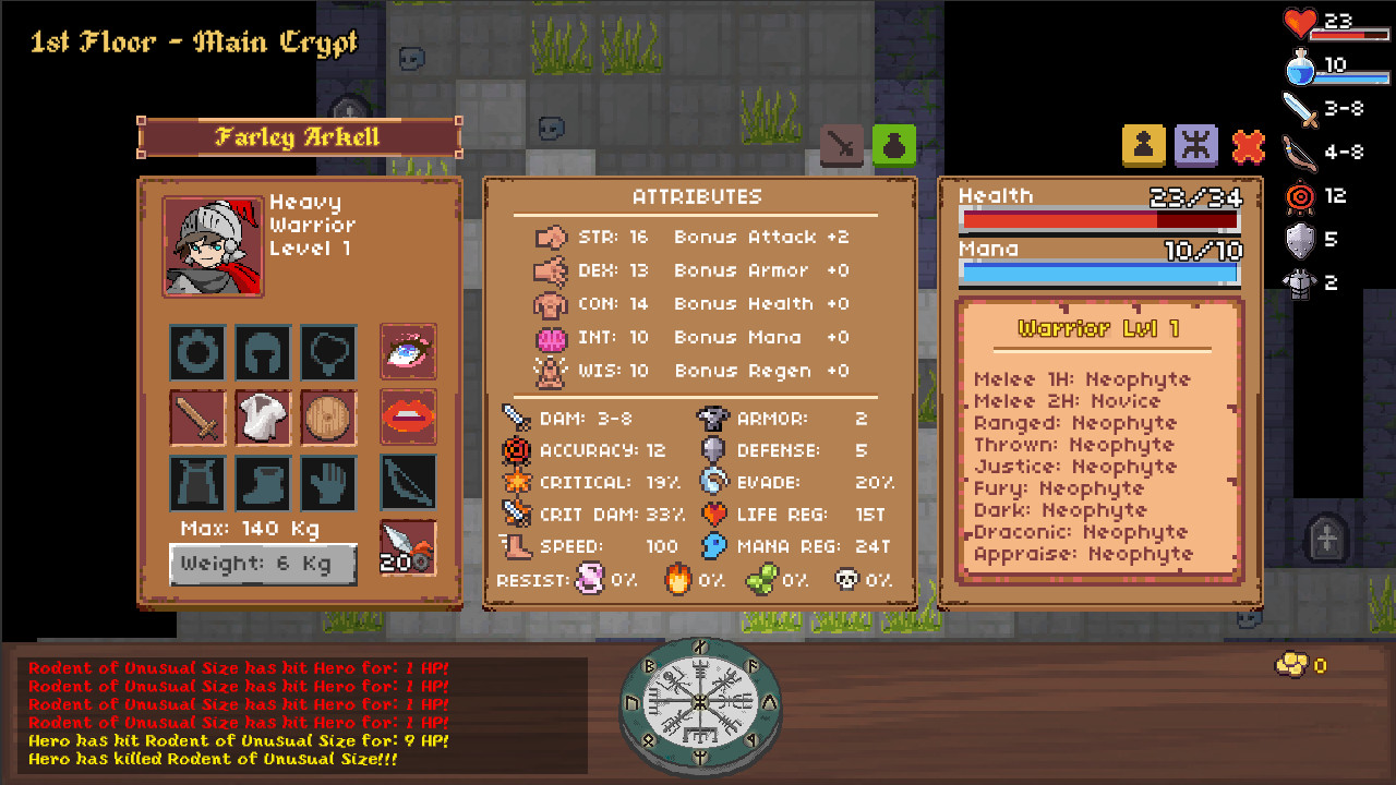 Paper Dungeons Crawler
