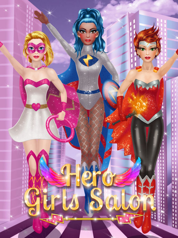 Superhero Girl Salon: Kids Makeup and Dressup Game