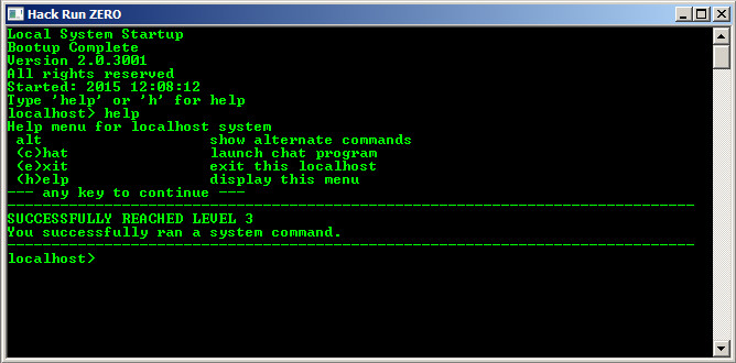 Hack Run Zero