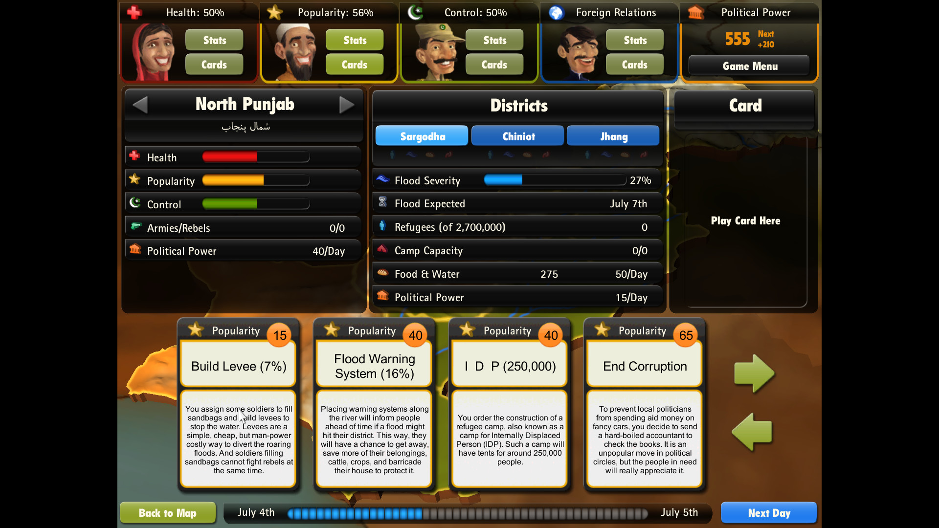 President for a Day – Floodings