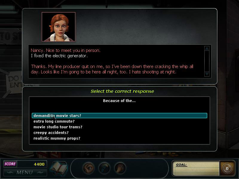 Nancy Drew Dossier: Lights, Camera, Curses!