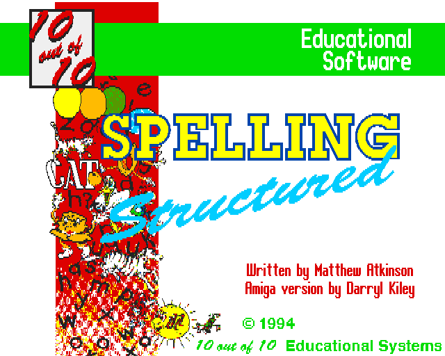 10 out of 10: Structured Spelling