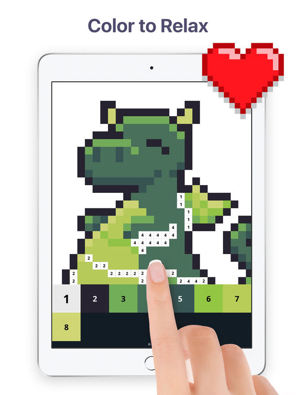 Pixel Art: Color by Number