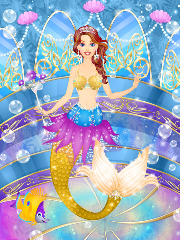 Ice Princess Mermaid Salon: Girls Makeover Games