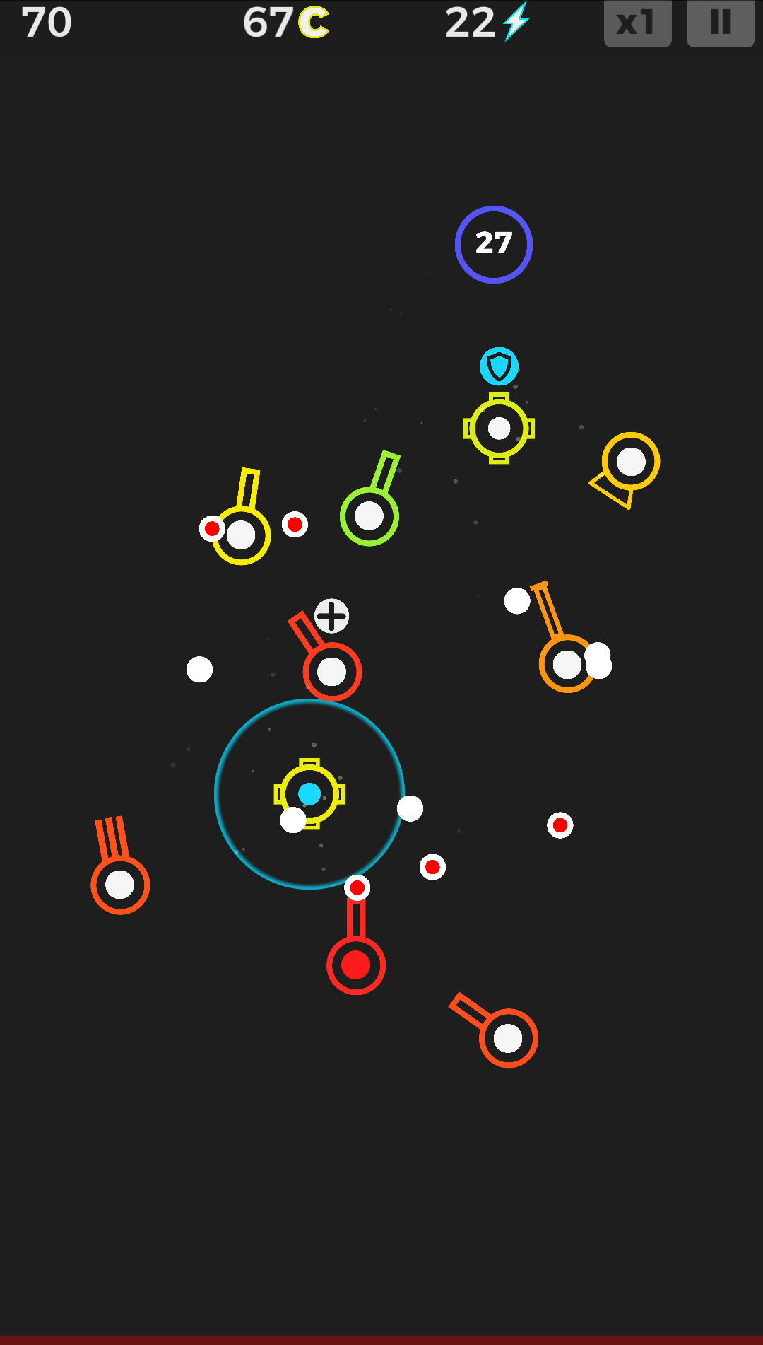 Angry shapes: Clash of geometry