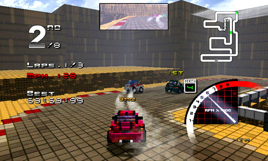 3D Pixel Racing