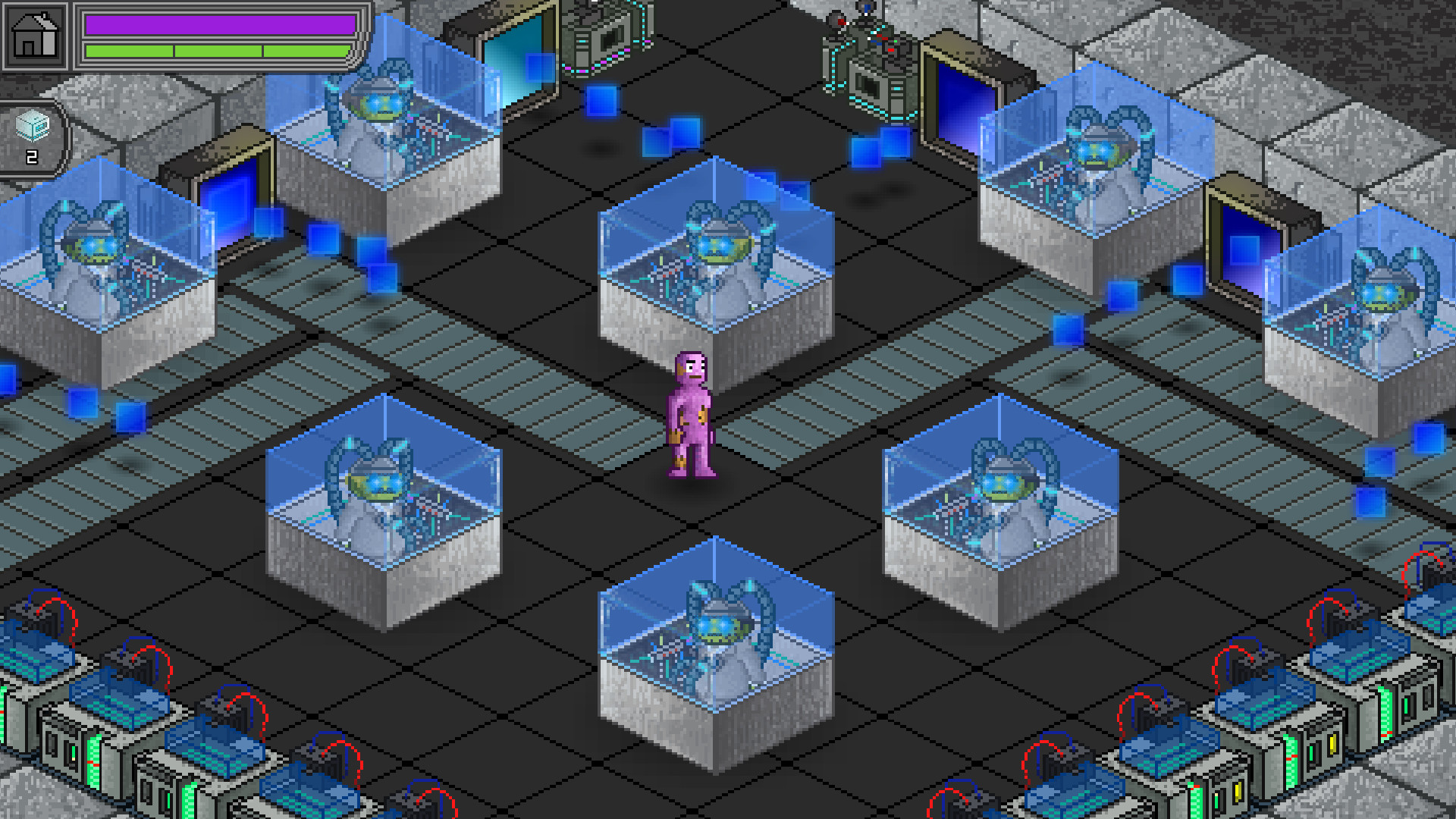 Patchman vs. Blue Squares