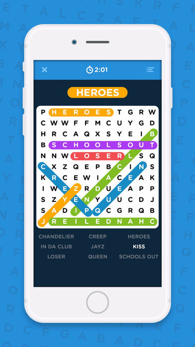 Infinite Word Search Puzzles