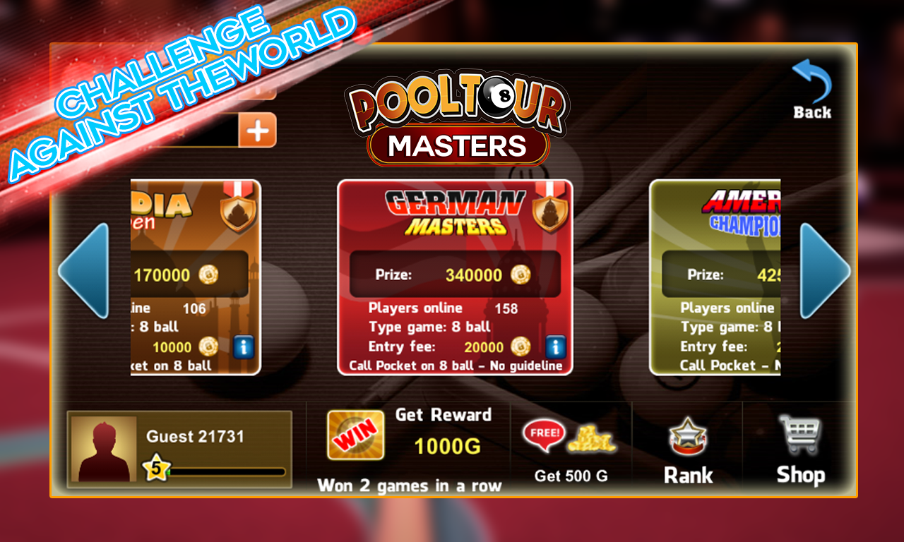 Pool Tour Master