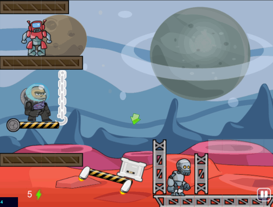 Space Captain vs Mega Robots