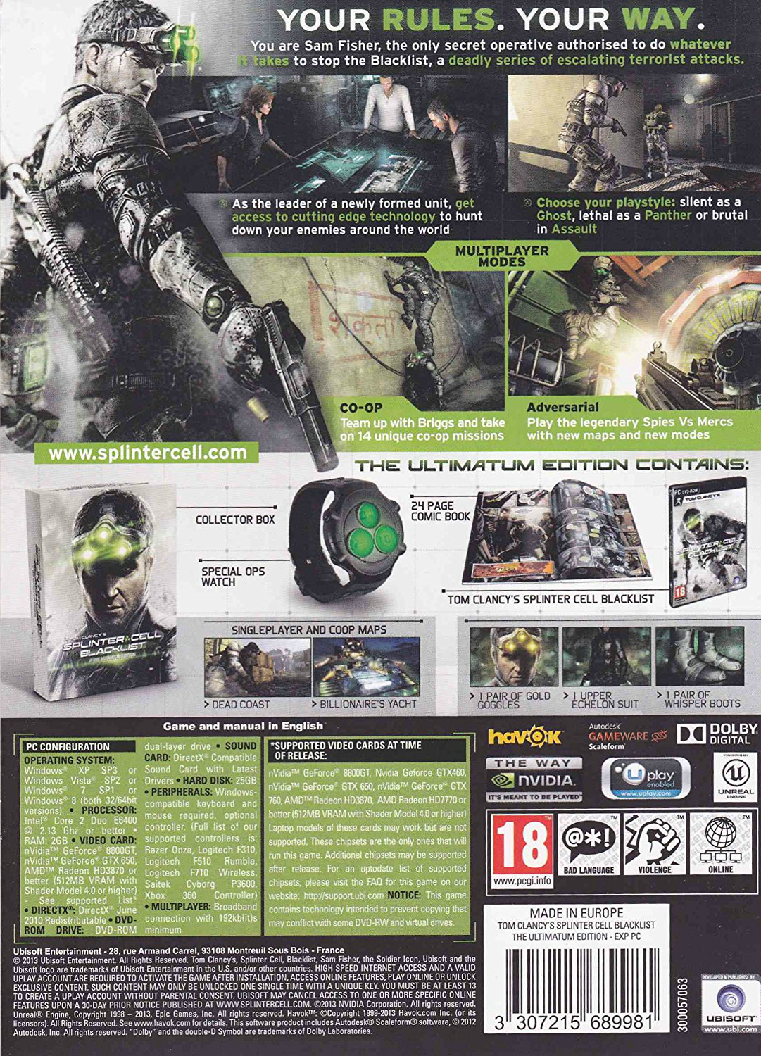 Tom Clancy’s Splinter Cell: Blacklist – Ultimatum Edition