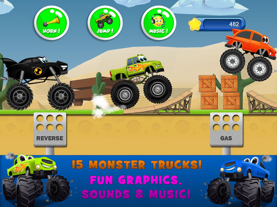 Monster Trucks Kids Racing Game