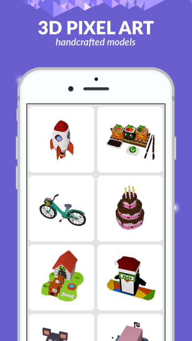 3d Voxel Art: Color by Number