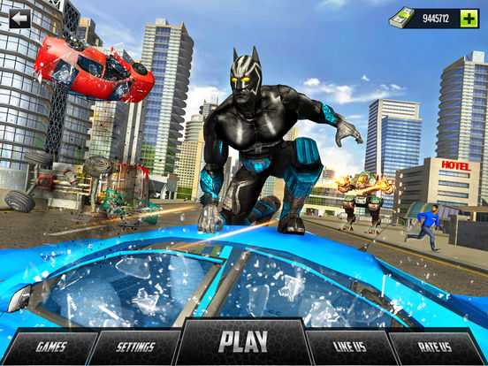 Panther Superhero City Battle