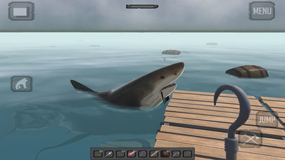 Raft Island Shark Survival