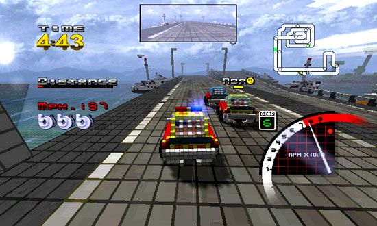 3D Pixel Racing