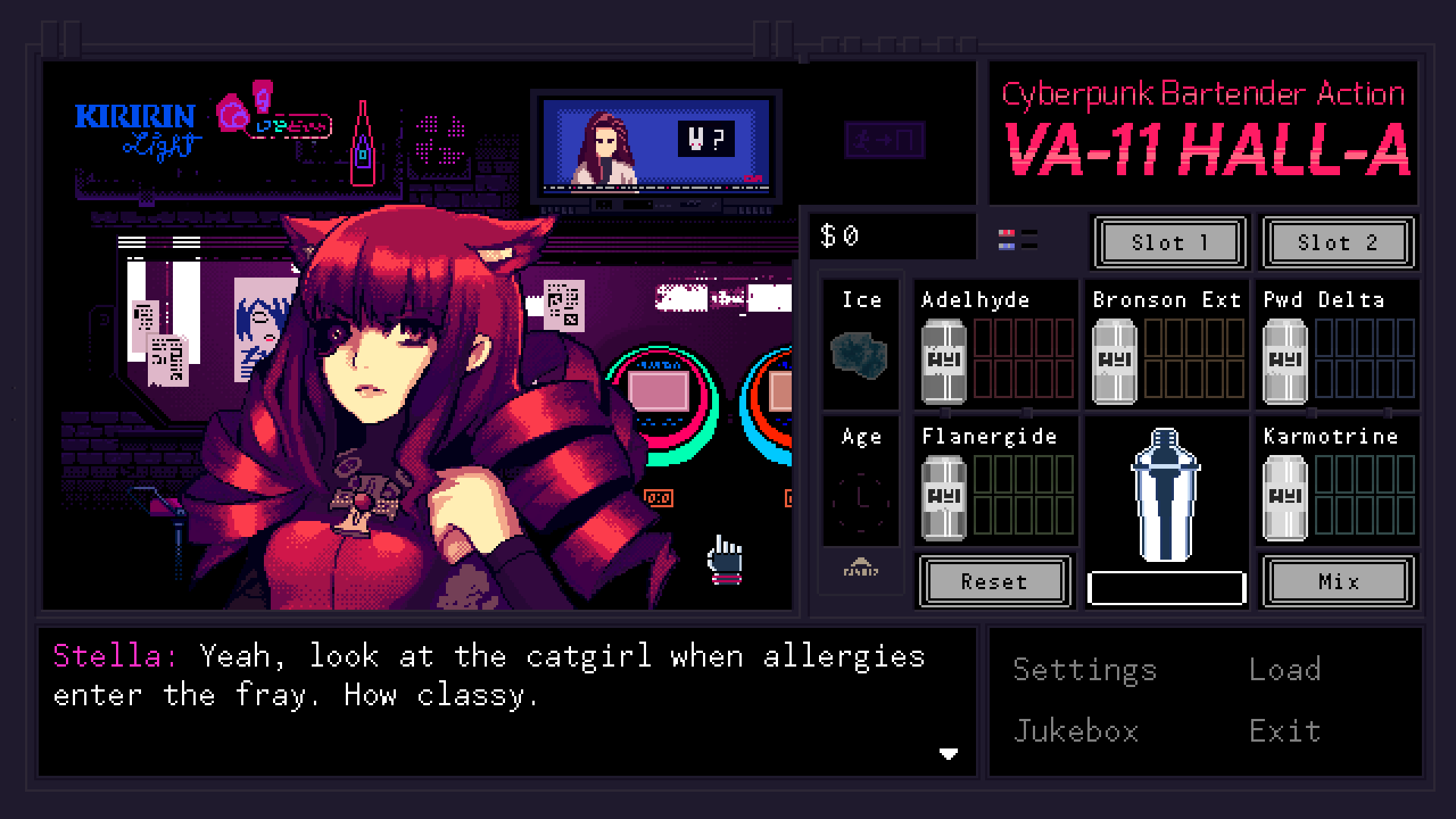 VA-11 Hall-A: Cyberpunk Bartender Action