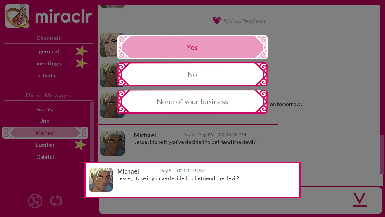 Miraclr: Divine Dating Sim