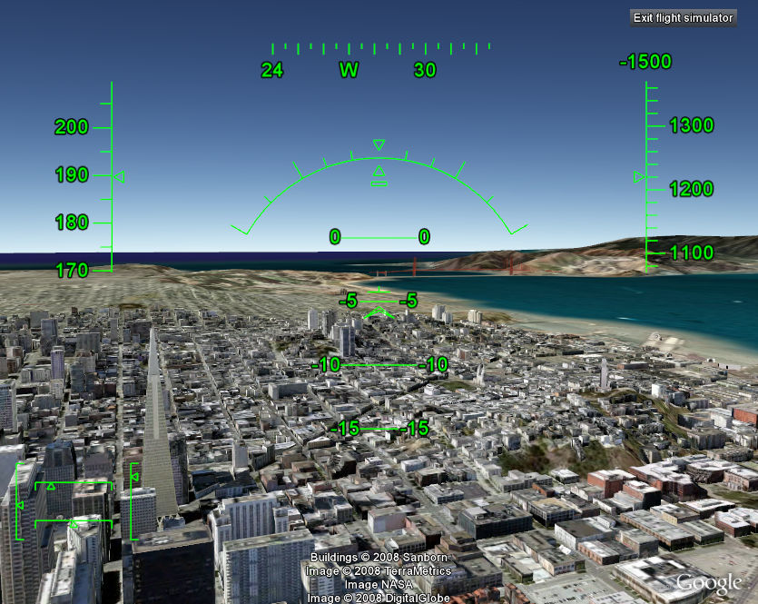 Google Earth Flight Simulator