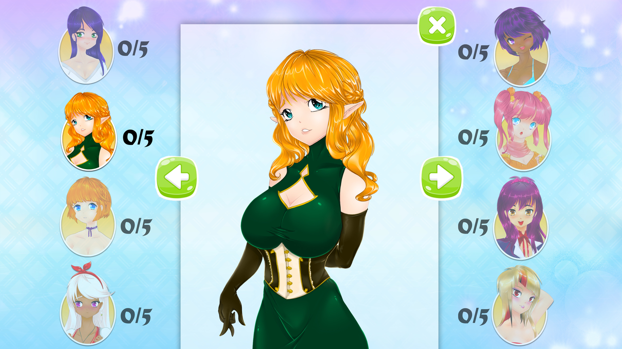 Mahjong Pretty Manga Girls