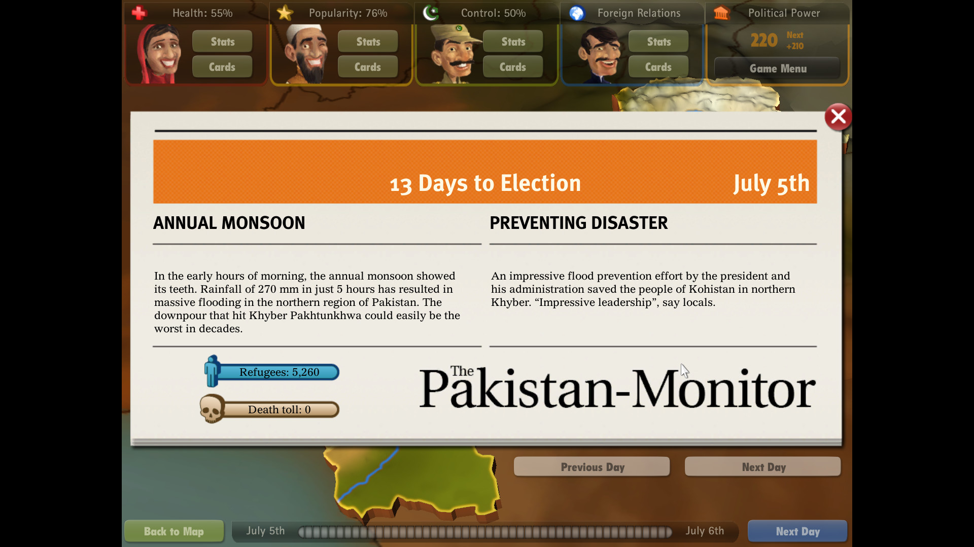 President for a Day – Floodings