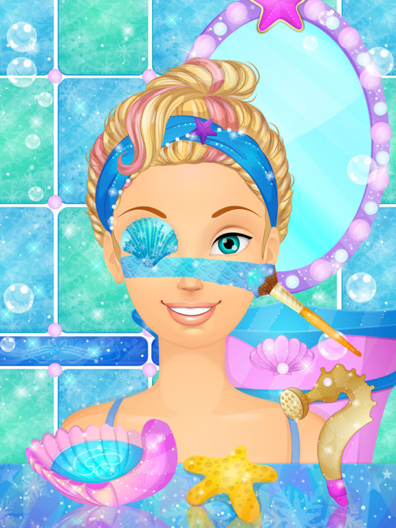 Ice Princess Mermaid Salon: Girls Makeover Games