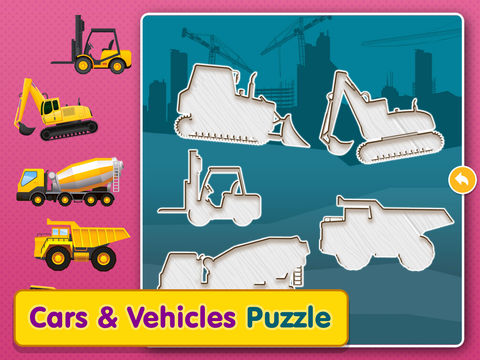 Cars &amp; Vehicles Puzzle Game for Toddlers HD