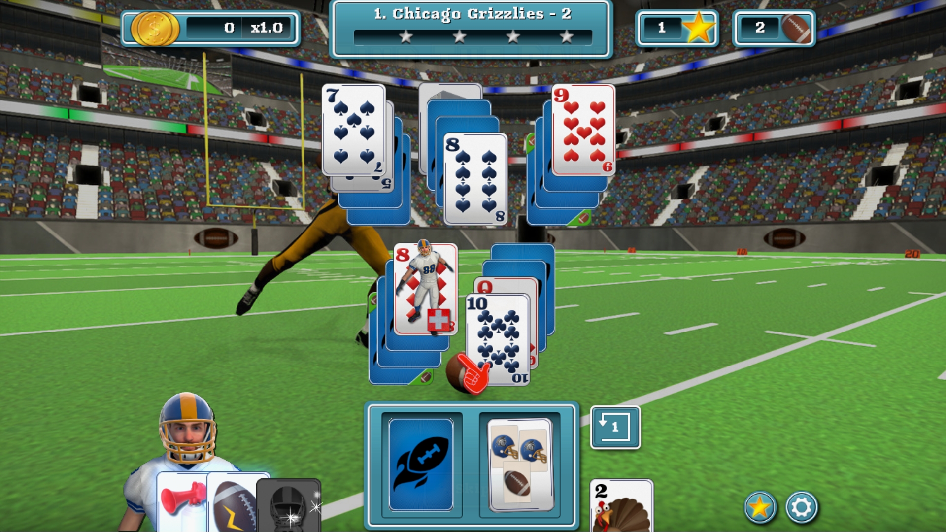 Touch Down Football Solitaire