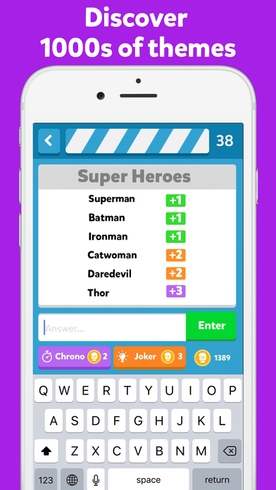 Fight List – Categories Game